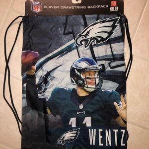 NFL Eagles Carson Wentz Drawstring bag